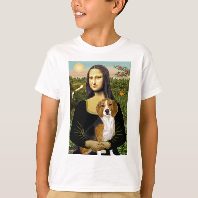 Beagle 7 - Mona Lisa T-shirt (Framsida)