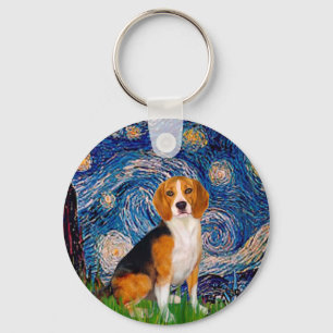 Beagle 7 - Starry Natt ght Nyckelring
