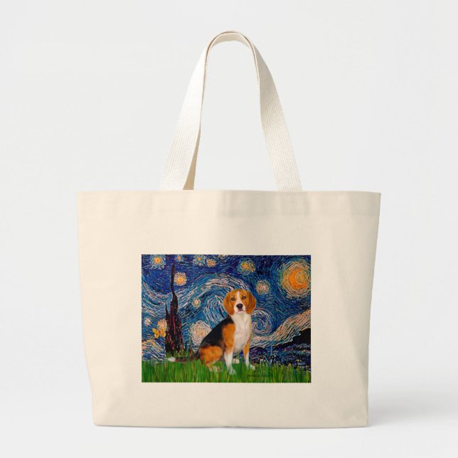 Beagle 7 - Stjärnkväll Jumbo Tygkasse (Framsidan)