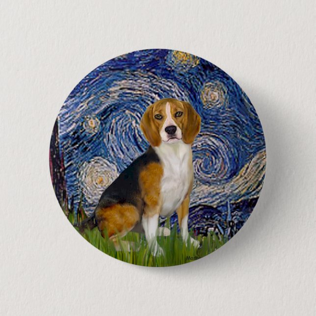 Beagle 7 - Stjärnkväll Knapp (Framsida)