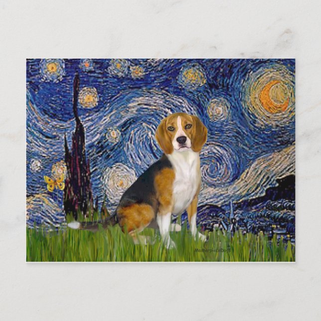 Beagle 7 - Stjärnkväll Vykort (Framsida)
