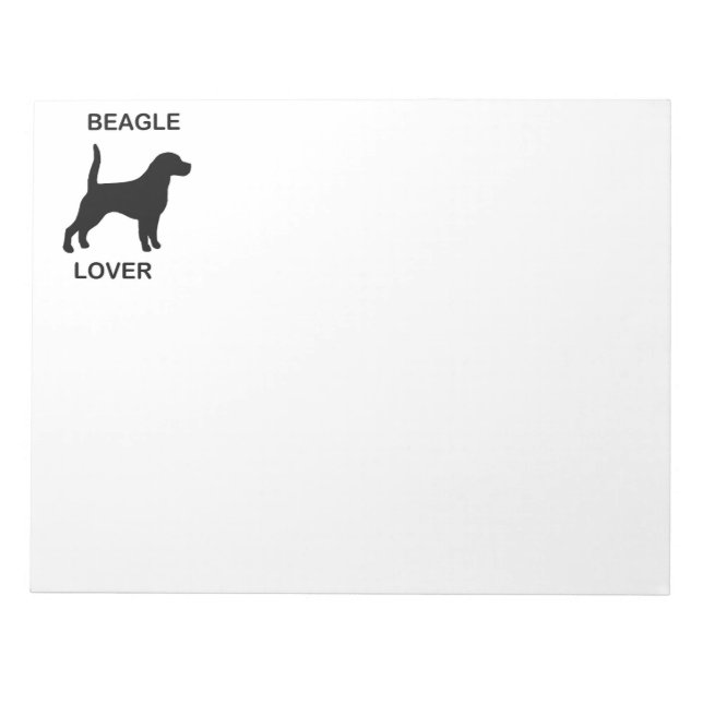 Beagle älskare anteckningsblock (Framsida)