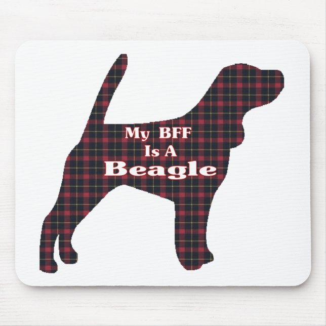 Beagle Älskare Gifts Musmatta (Framsidan)