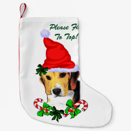 Beagle Älskare jul Liten Julstrumpa