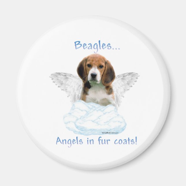 Beagle Angel - Magnet (Framsidan)