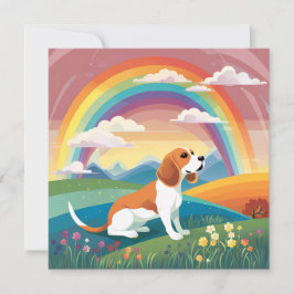 Beagle Anpassningsbar Hund Namn Rainbow Bridge Sym