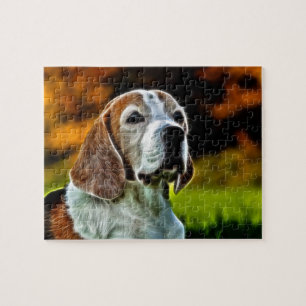 Beagle ansikte pussel