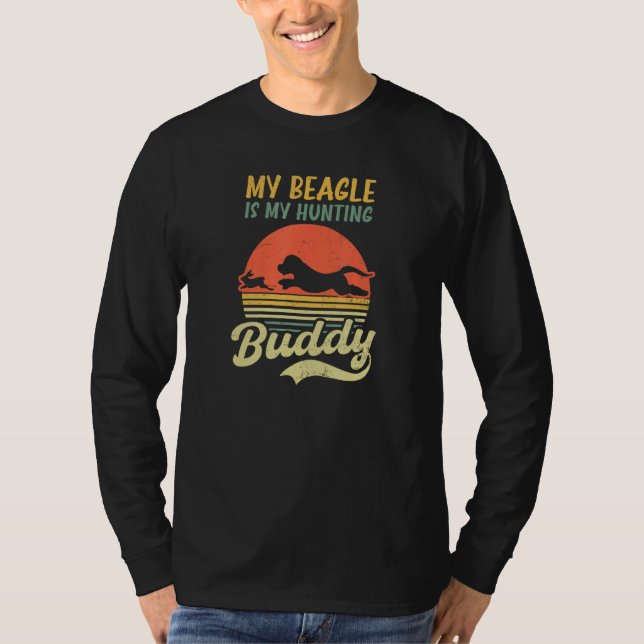 Beagle är min jakt på Buddy Design Beagle Hunting T Shirt (Framsida)