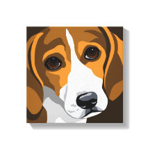 Beagle Art Kanvastrycks