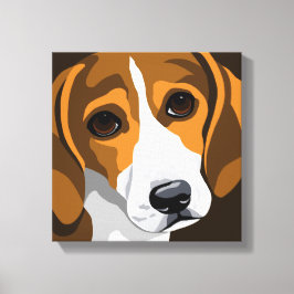 Beagle Art Kanvastrycks Canvastryck