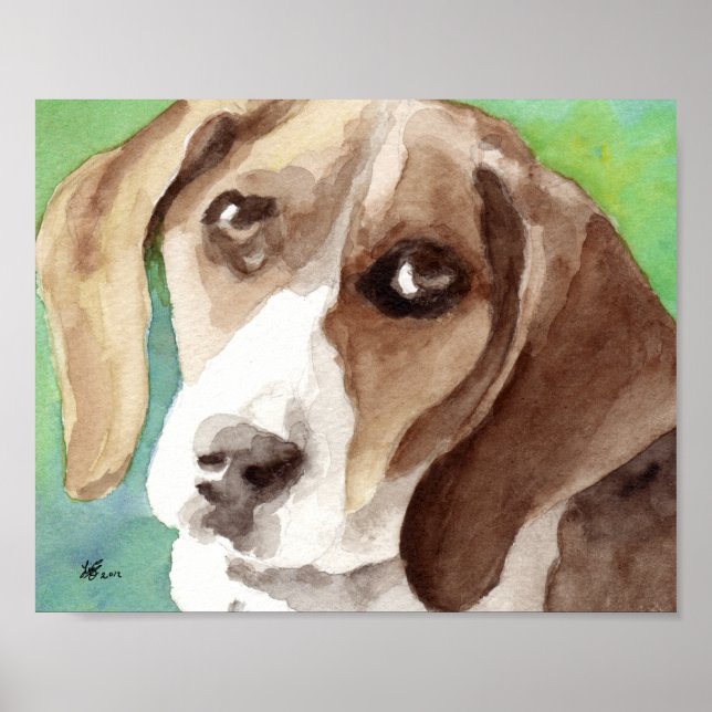 Beagle Art Prints Poster (Framsidan)