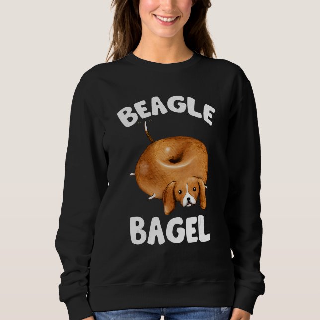 Beagle Bagel Funny Beagle Lover Dog Pun Jewish Lov T Shirt (Framsida)