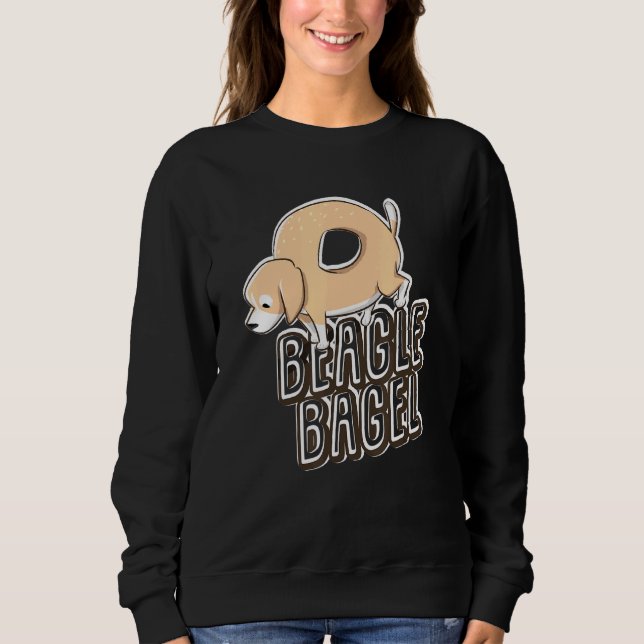 Beagle Bagel Kärlek Bagels Hund Beagle T Shirt (Framsida)
