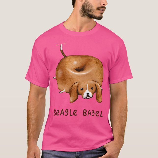 Beagle Bagel T Shirt (Framsida)