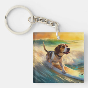 Beagle Beach Surfning Målning