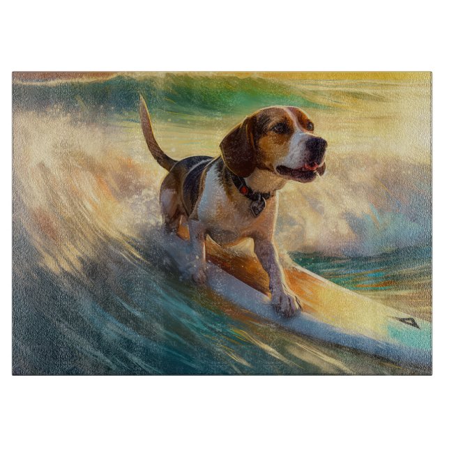 Beagle Beach Surfning Målning (Framsidan)