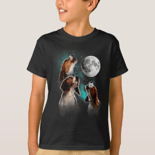 Beagle, Beagle Howling vid Måne, Beagle Älskare T Shirt