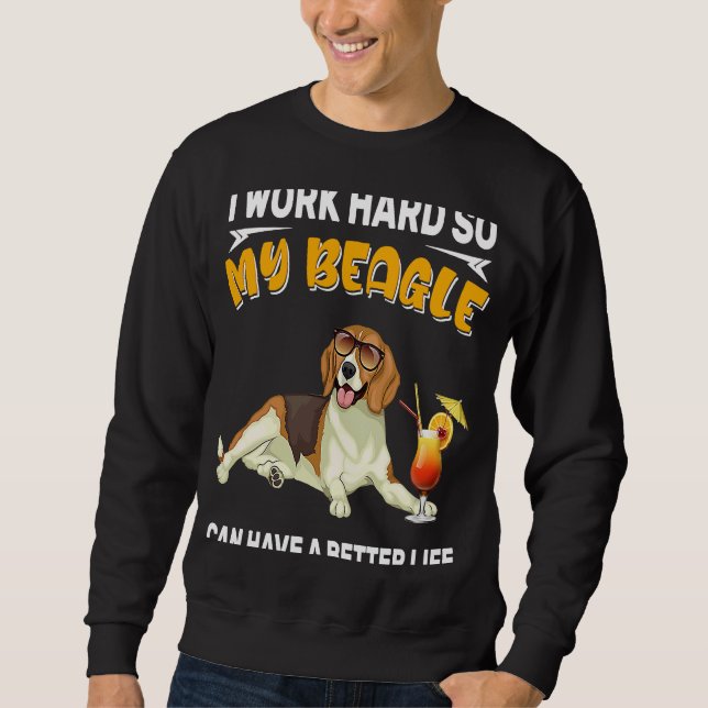 Beagle Beagle Lång Ärmad Tröja (Framsida)