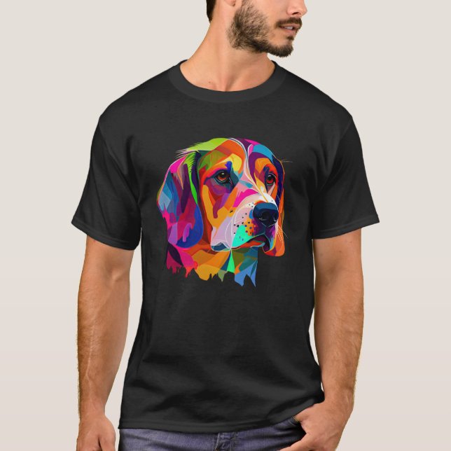 Beagle  Beagle Pop Cute Beagle T Shirt (Framsida)