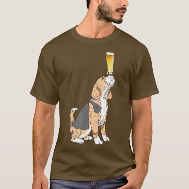 Beagle Beer Älskare Shirt Craft Beer T Shirt (Framsida)