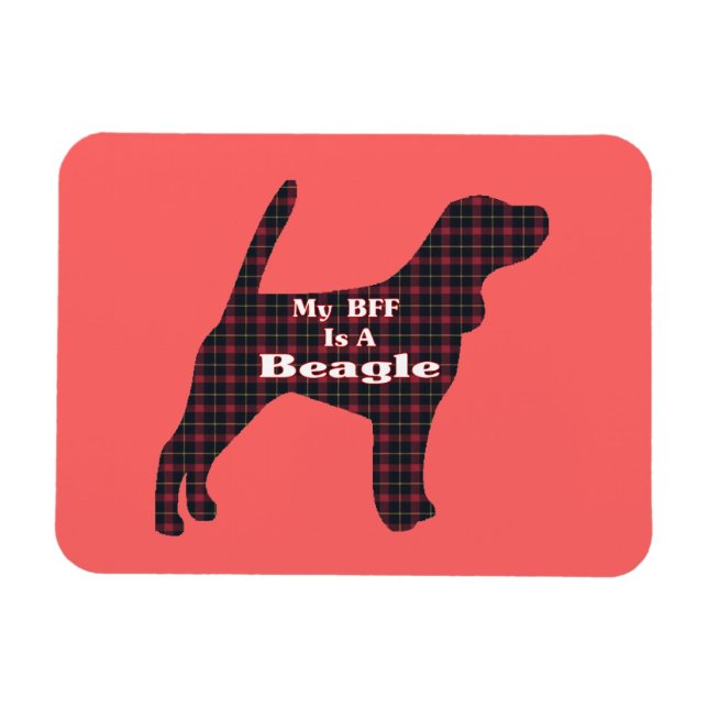 Beagle BFF Magnet (Horisontell)