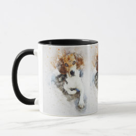 Beagle Black Brown White Pet Doggy Doggie Puppy Mugg