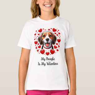 Beagle Bliss: Firar Valentindagen T Shirt