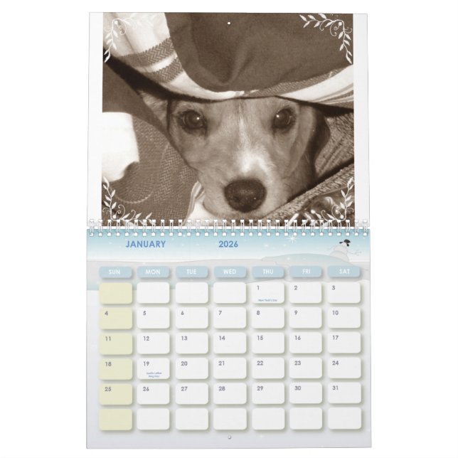 Beagle Calander Kalender (Jan 2026)