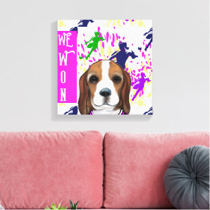 Beagle canvastryck