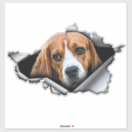 Beagle car decal, Beagle magnet, Beagle-dekal Klistermärken