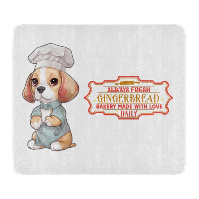 Beagle Chef Baking Gingerbröd (Framsidan)