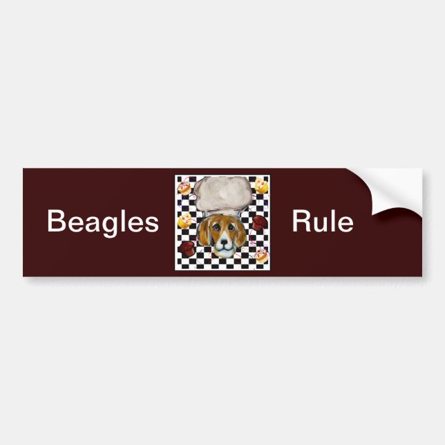 Beagle Chef Bildekal (Framsidan)