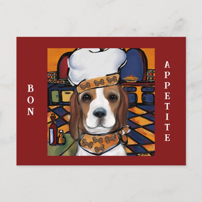 Beagle Chef Vykort (Framsida)