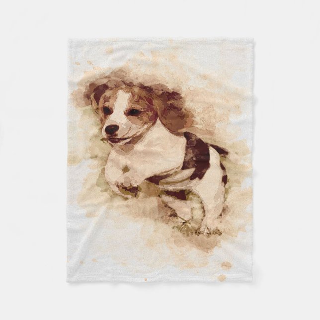 Beagle Comfy Mysiga Ull | Beagle Fleecefilt (Framsidan)
