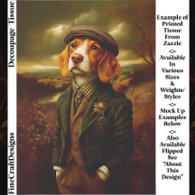 Beagle Country Gentleman Landskap EX9L Dekoupage