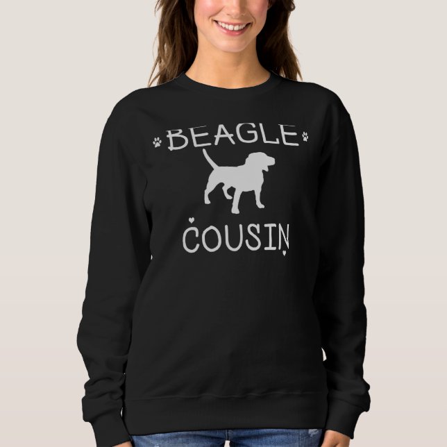 Beagle Cousin Beagle Hund Party Costume Match T Shirt (Framsida)