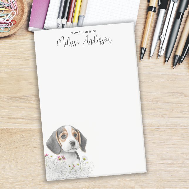 Beagle Cute Puppy Personlig Hund älskare Post-it Block (Skapare uppladdad)