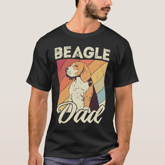 Beagle dad dog dad daddy master dogs beagle t shirt (Framsida)