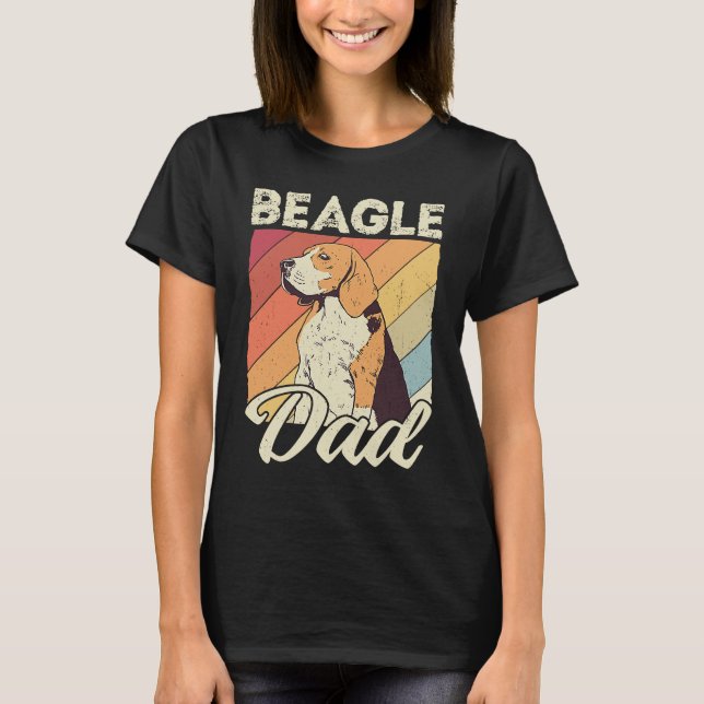 Beagle dad dog dad daddy master dogs beagle t shirt (Framsida)