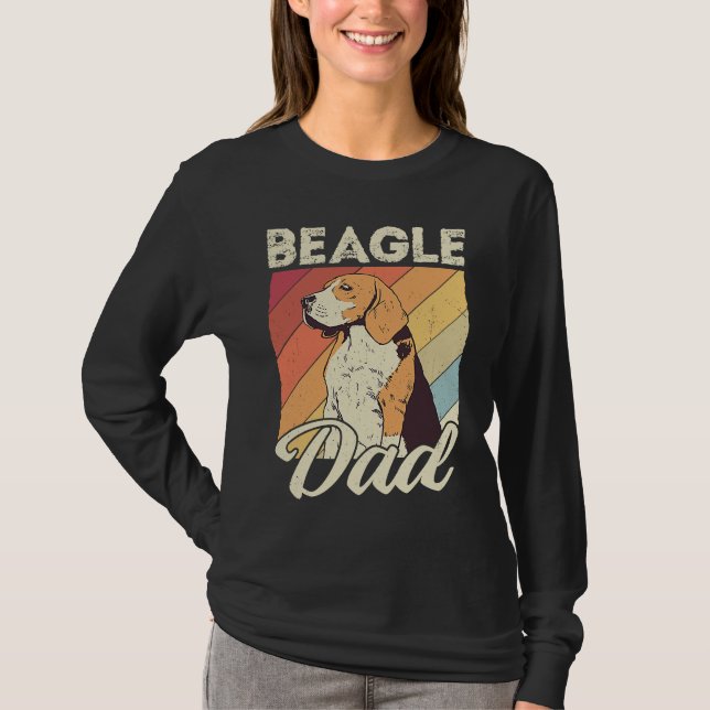 Beagle dad dog dad daddy master dogs beagle t shirt (Framsida)