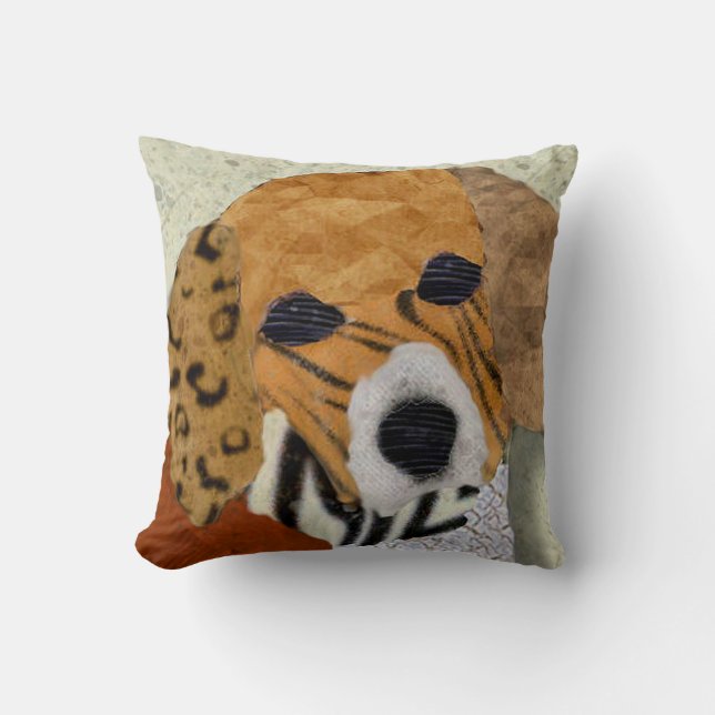 Beagle Digital Marquetry Kudde (Framsida)