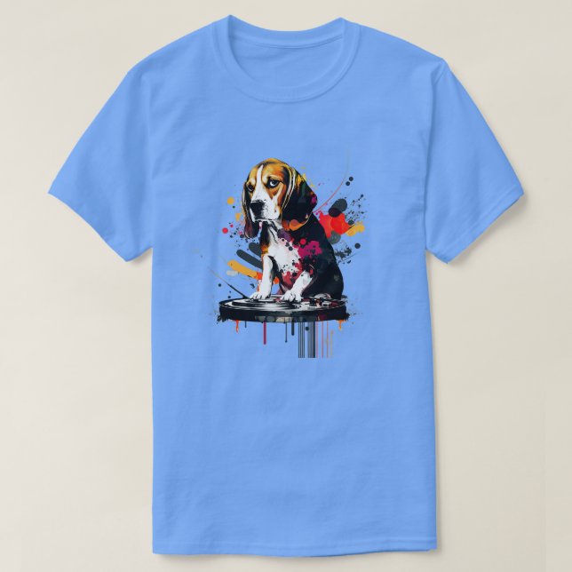 Beagle DJ T Shirt (Design framsida)