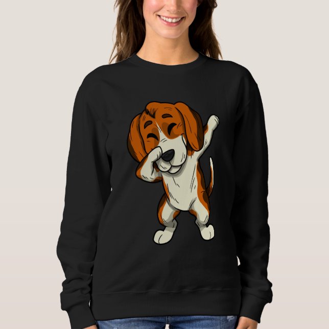 Beagle Dog Dogs Dabbing Beagle T Shirt (Framsida)