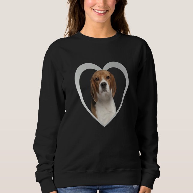 Beagle Dog Heart Beagle T Shirt (Framsida)