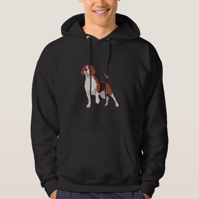 Beagle Dog Hoodie (Framsida)