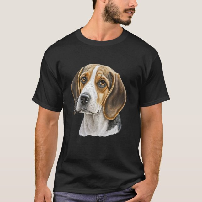 Beagle Dog Lover Mom & Dad T Shirt (Framsida)