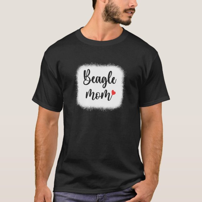 Beagle Dog Mom Womens Beagle T Shirt (Framsida)