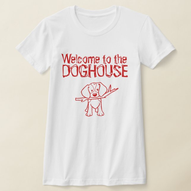 Beagle Doghouse T-Shirt (Laydown)