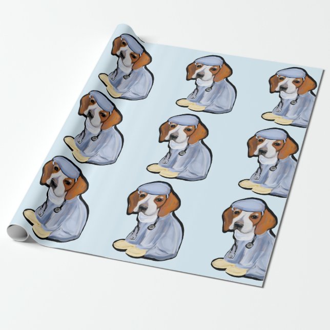 BEAGLE DOKTOR PRESENTPAPPER (Utrullad)