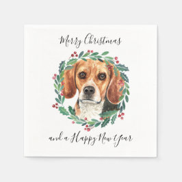 Beagle Elegant Hund God jul Pappersservett